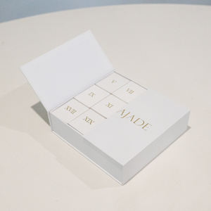 <span class=keywords><strong>Calendrier</strong></span> de l'avent cosmétique de luxe à double porte rabattable, boîte cadeau en papier - Product Image 4