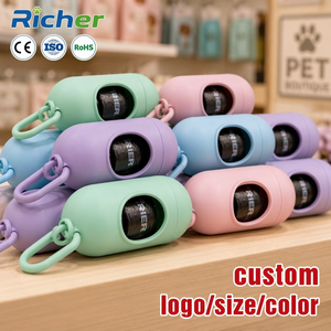 Richer Green <b>Compostable</b> Dog Poop <b>Bags</b> Made in Vietnam Multi Size Color Options HDPE Bulk Packaging Pet Store Wholesale Supply - Product Image 1