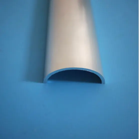 Tube demi-rond en aluminium, à rainure en forme de u, 1 pièce