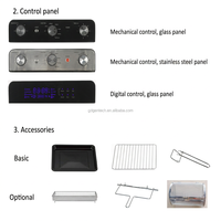 Four à friture sans huile de comptoir 23L 1400W à commande numérique multifonction pour cuisine domestique