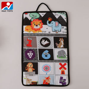 Miroir de divertissement pour bébé, noir et blanc, pour l'entraînement à la suivi visuel, stimulation cognitive 3D, jouet suspendu apaisant pour siège auto - Product Image 5