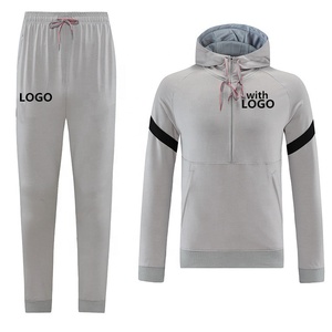 Sudaderas con capucha y cremallera para hombre, conjuntos de camisetas de fútbol, kits de fútbol PS, chaquetas para correr, traje deportivo para adultos, uniforme de chándal de entrenamiento - Product Image 3