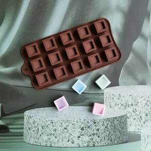 3D صغيرة سيليكون مربع الشوكولاته العفن علبة ثلج DIY اليدوية الحلوى كعكة العفن ثلاثة-الأبعاد فندان الخبز شكل Z0119