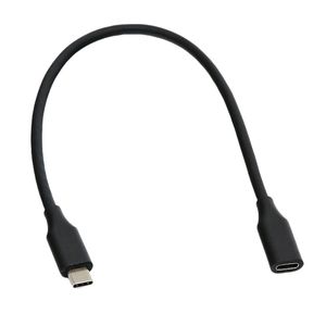 <b>Usb</b> 3.2 Type <b>C</b> Male <b>To</b> Female Extension <b>Cable</b> 0.3 0.5 1 Meter Black Fast Charging Data <b>Cable</b> - Product Image 2
