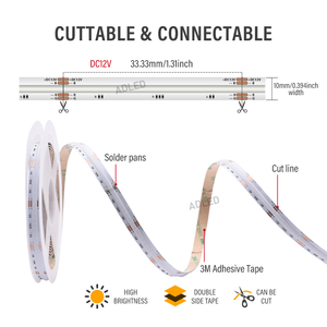 Ul được liệt kê 810 chip 12V <span class=keywords><strong>LED</strong></span> <span class=keywords><strong>Strip</strong></span> RGBW ma thuật màu tira 33.33 mét cuttable 15 wát/mét từ xa điều khiển thông minh 10 mét RGB COB <span class=keywords><strong>LED</strong></span> <span class=keywords><strong>Strip</strong></span> - Product Image 5