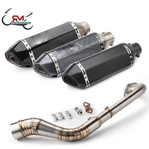 Silencieux d'échappement universel Slip-on complet, avec DB killer, pour <span class=keywords><strong>Moto</strong></span> <span class=keywords><strong>Yamaha</strong></span> NMAX <span class=keywords><strong>125</strong></span>/NMAX 155/NMAX125/NMAX155 - Product Image 1