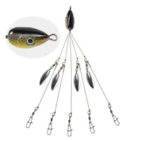 SNEDA New Product 5 Arms Alabama Umbrella Rig Fishing Lure 21.5cm17g Bait  Rigs with Barrel Swivels for Bass Lures