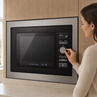 Interrupteur à membrane étanche et anti-poussière OEM avec superposition sérigraphiée en PET et touches tactiles pour panneau de commande de four à micro-ondes domestique