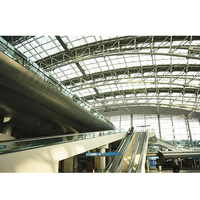 Structure en acier préfabriquée sur mesure à longue portée pour gare ferroviaire, bâtiment à ossature de toit à grande portée