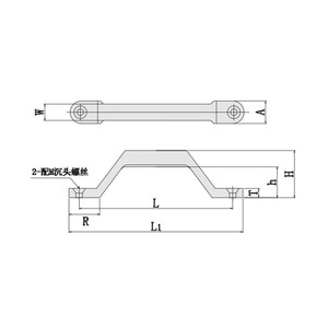 304 Stainless Steel Precision Cast Handle A-1082S Industrial Cabinet Door Heavy Load Handle - Product Image 1