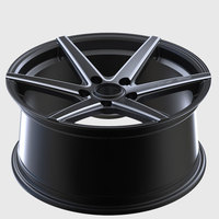 Nouvelles ventes directes d'usine, jantes en alliage d'aluminium à cinq branches de 15 à 18 pouces pour voitures particulières, 4x100 5x114.3 PCD 20mm/25mm ET