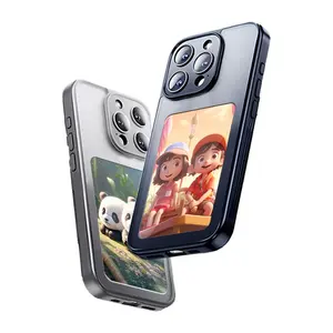 Voor Iphone 15/15 Pro Max 14/13/12/11 Smart Luxe Digitale Accessoires Nfc E Inktscherm Mobiele Telefoonhoes