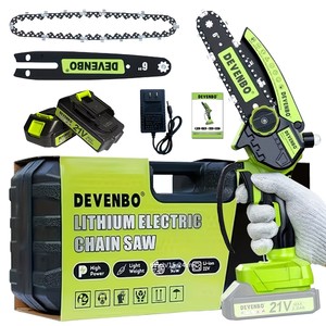 Mini tronçonneuse sans fil portable de 6 pouces avec couvercle anti-éclaboussures et verrou de sécurité, légère - Product Image 1