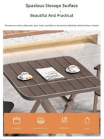 Ensemble table et chaises pliantes en métal au design moderne, mobilier de patio portable pour cours et marchés nocturnes, fabriqué au Fujian
