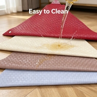 Cuir synthétique PU à motif croisé pour boîte cadeau de papeterie avec revêtement durable et excellente performance de couture