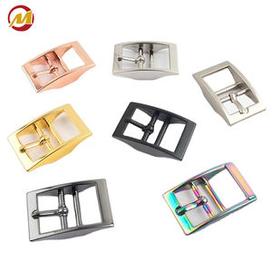 Venta al por mayor personalizado perro Collar Hardware bolsa accesorios Aleación de Zinc Metal doble barra cinturón hebilla Pin hebilla para collares de perro - Product Image 1