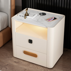 Thông MINH sang trọng pháp kem phong cách đầu giường với không dây sạc cao cấp bầu không khí <span class=keywords><strong>Internet</strong></span> người nổi tiếng khóa cài đặt miễn phí - Product Image 4