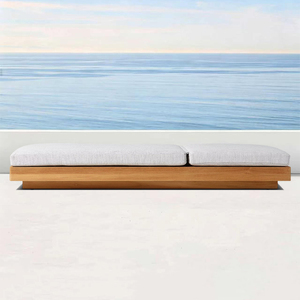 Cama de <span class=keywords><strong>Playa</strong></span> y Piscina, Tumbona de Lujo, Sillón de Exterior, Muebles de Jardín, Tumbona de Terraza para Villa, Tumbona de Teca Impermeable - Product Image 4