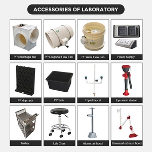 Séchoir de laboratoire mural <span class=keywords><strong>à</strong></span> 27 tiges, simple face, résistant aux produits chimiques, design moderne, en PP, avec égouttoir - Product Image 5