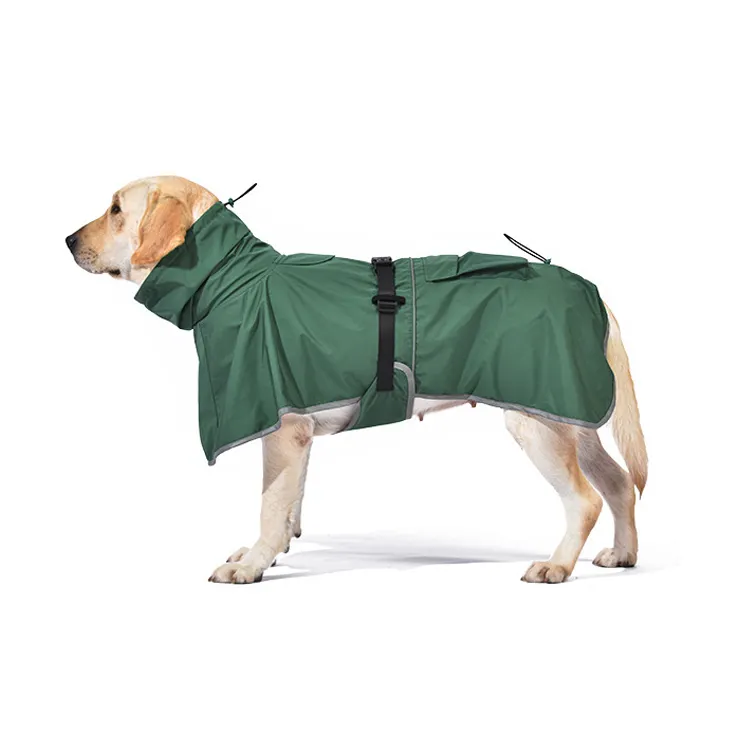 hot selling pet raincoat eco-friendly raincoat for large dog golden retriever raincoat