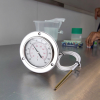 Pressure Capillary Thermometer Stainless Steel -40~320 Liquid Filled Remote Reading Industrial Pipeline OEM/ODM
