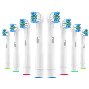 8x de cabezas de <span class=keywords><strong>cepillo</strong></span> para Oral B <span class=keywords><strong>cepillo</strong></span> de dientes eléctrico ajuste antes de/<span class=keywords><strong>Pro</strong></span> salud/Triumph/3D Excel/vitalidad de precisión limpio - Product Image 1