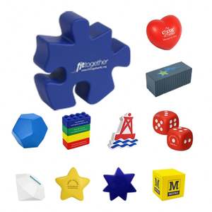 Pelota Antiestrés con Forma de Rompecabezas, Personalizable con Logotipo, Pelota de PU para Aliviar el Estrés - Product Image 1