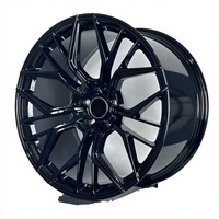 Jantes en alliage d'aluminium forgé FCS-44 personnalisées, 1 pièce, multi-rayons, finition Hyper Black, neuves, diamètre 20 pouces pour Mercedes-Audi