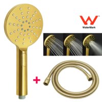 Vente directe d'usine accessoires de salle de bain 3 fonctions poignée tête en acier inoxydable pluie douche ensemble combiné