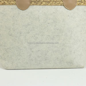 Customized PET Felt Classic Design Unisex Machine Sewn Tote <b>Bag</b> Large Capacity Portable Environmental Protection Shopping <b>Bag</b> - Product Image 3