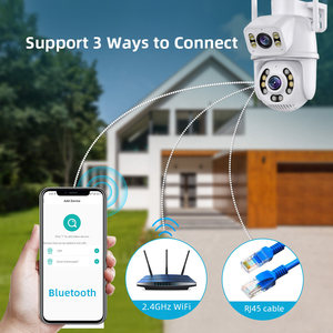 Cámara de Vigilancia Inalámbrica WiFi Iscee-Q25 de 3MP, Cámara IP HD con Vista Previa de Doble Pantalla M370 - Product Image 5
