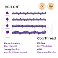 K REJEON Mono Screw Thread 26g 38mm PDO/PCL/PLLA Korea MSDS/ISO/CE untuk Pelatihan Estetika Pengencangan Wajah OEM/ Pengiriman Cepat