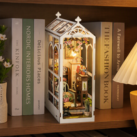 Hamaileon Kit de Serre de Jardin Personnalisable en Bois 3D à Monter Soi-Même, Motif Fleur Porte-Bonheur, avec Éclairage LED Chaleureux, Cadeau Romantique pour Adultes