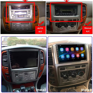8GB + 128GB ai giọng nói không dây Carplay đài phát thanh xe cho TOYOTA LAND CRUISER lc100 cho <span class=keywords><strong>Lexus</strong></span> LX470 J100 2 II 2002 2007 <span class=keywords><strong>GPS</strong></span> <span class=keywords><strong>navigation</strong></span> - Product Image 2