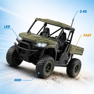 Voiture télécommandée tout-terrain RC Rock Crawler SUV 4x4 avec toit souple et roue de secours, homologuée EN71 CE - Product Image 4