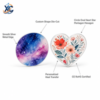 Plaques en aluminium personnalisées de forme ronde, ovale, cœur, à sublimation, feuilles métalliques pour transfert thermique, artisanat DIY et souvenirs