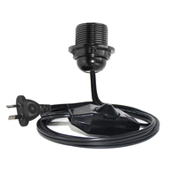 Prise AU vers E14 E26 E27 support de lampe avec variateur ou interrupteur 303 câble convertisseur de douille pour ampoule LED et lampe de table