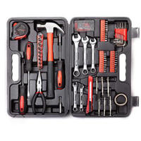 Ensemble d'outils manuels multifonctionnels en acier au carbone, boîte à outils combinée, ensemble d'outils pour mécanicien à domicile