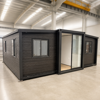 Maison conteneur modulaire extensible de haute qualité 20 pieds 40 pieds, maison miniature mobile pliable de luxe, Casas Prefabricadas