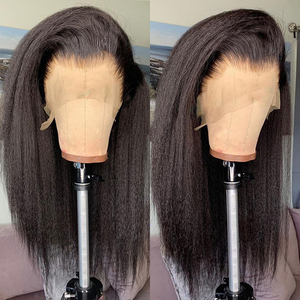 Perruque de Cheveux Humains <span class=keywords><strong>Afro</strong></span> Kinky Bouclés et Lisses à Dentelle Complète HD 360, Sans Colle, Densité 210%, Extension pour Femmes Noires - Product Image 3