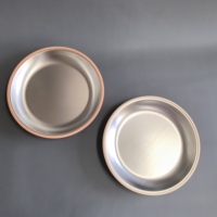 Assiette d'alimentation pour bébé en acier inoxydable 304 de qualité alimentaire avec logo personnalisé imprimé, en silicone, pour bébés de 1 à 2 ans, sans BPA