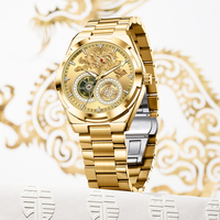 Montre pour homme en acier inoxydable, montres de luxe à la mode, automatiques, mécaniques, étanches 3BAR, aiguilles lumineuses, 42 mm