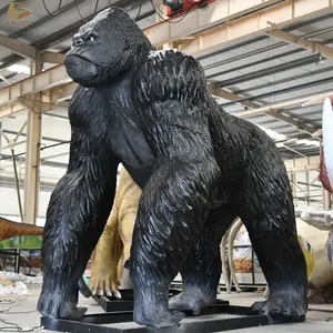 JS-14 Theme Park life size Animatronic Animal Gorilla For Sale