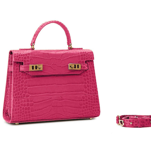 Bolso de Mujer de Piel Sintética de Alta Calidad con Diseño de Cocodrilo, Logotipo Personalizado, OEM, ODM, Bolso de Mano Clásico para Mujer - Product Image 3