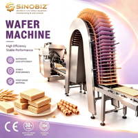 Machine automatique de fabrication de rouleaux de gaufrettes 150 pièces/min, équipement de boulangerie commerciale, certifiée CE