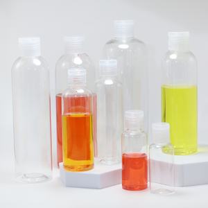 Botella de Plástico Cosmética PET Redonda de 30ml 50ml 100ml 120ml 200ml 250ml 300ml 500ml con Tapa Flip Top para Champú, Loción, Suero - Product Image 5