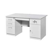 Mobilier de bureau Table de bureau en acier Bureau en métal avec tiroirs verrouillables