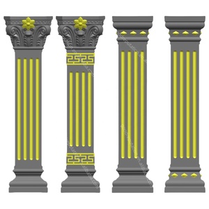 Nouveau design de moule de pilier européen en plastique à bande classique Moule de <span class=keywords><strong>ciment</strong></span> en béton à injection de colonne - Product Image 5