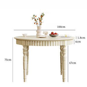 Juego de Mesa de Comedor de Madera Maciza Estilo Nórdico Wabi Sabi para Uso Comercial, Ecológico y Fácil de Limpiar - Product Image 6