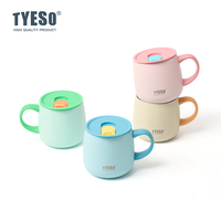 Mug à café SUS304, nouveau design, en acier inoxydable, à double paroi, mug de voyage, mug isotherme avec intérieur en céramique